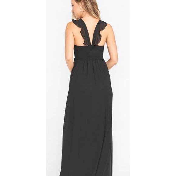 Show Me Your Mumu June Maxi Bridesmaid Formal Dress Black Chiffon NWT XS - Picture 2 of 4